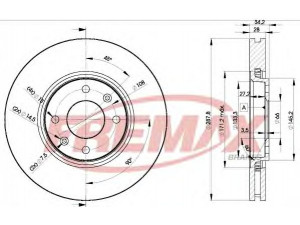 FREMAX BD-4753 stabdžių diskas 
 Dviratė transporto priemonės -> Stabdžių sistema -> Stabdžių diskai / priedai
4246.R6, 4246.T8, 4246.W3