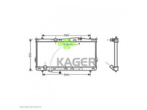 KAGER 31-3401 radiatorius, variklio aušinimas 
 Aušinimo sistema -> Radiatorius/alyvos aušintuvas -> Radiatorius/dalys
253103A100
