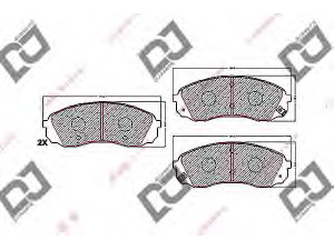DJ PARTS BP1599 stabdžių trinkelių rinkinys, diskinis stabdys 
 Techninės priežiūros dalys -> Papildomas remontas
58101-4DE00, 58101-4HA50, 581014DE00