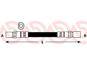 BREMBO T 59 049 stabdžių žarnelė 
 Stabdžių sistema -> Stabdžių žarnelės
562309, 90079577, BFH1086, PHA131