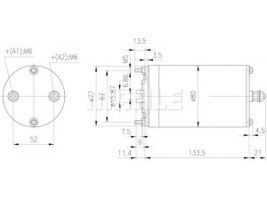MAHLE ORIGINAL MM 334 elektrovariklis