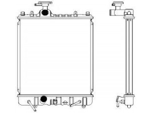 SAKURA  Automotive 1431-0221 radiatorius, variklio aušinimas