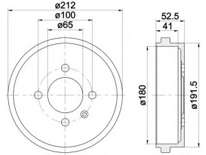 HELLA 8DT 355 301-561 stabdžių būgnas 
 Stabdžių sistema -> Būgninis stabdys -> Stabdžių būgnas
6X0609617, 6X0609617, 6X0609617