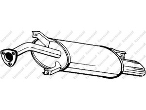 BOSAL 235-135 galinis duslintuvas 
 Išmetimo sistema -> Duslintuvas
3-06-13770