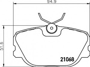 HELLA 8DB 355 017-761 stabdžių trinkelių rinkinys, diskinis stabdys 
 Techninės priežiūros dalys -> Papildomas remontas
4004123, 4906632, 8961815, 8967077