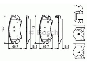 BOSCH 0 986 494 609 stabdžių trinkelių rinkinys, diskinis stabdys 
 Techninės priežiūros dalys -> Papildomas remontas
13237751, 1605232, 1605434, 22959104