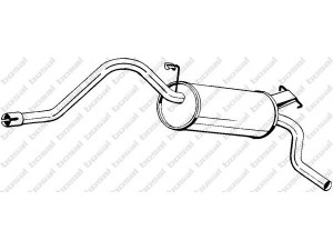 BOSAL 281-917 galinis duslintuvas 
 Išmetimo sistema -> Duslintuvas
3244827, 3277523, 3294117