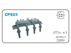 JANMOR CPS23 ritė, uždegimas 
 Kibirkšties / kaitinamasis uždegimas -> Uždegimo ritė
597078, 597079, 96358649, 597078