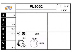 SNRA PL9062 starteris