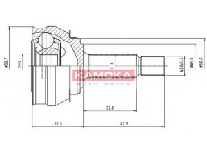 KAMOKA 6238 jungčių komplektas, kardaninis velenas 
 Ratų pavara -> Sujungimai/komplektas
11540214, 115420170, 115420217