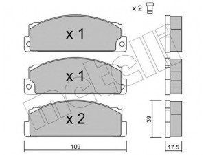 METELLI 22-0102-0 stabdžių trinkelių rinkinys, diskinis stabdys 
 Techninės priežiūros dalys -> Papildomas remontas
5888148