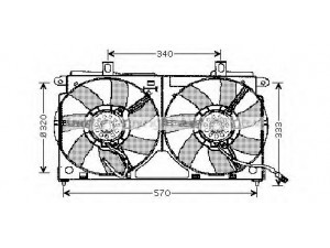 AVA QUALITY COOLING CN7523 ventiliatorius, radiatoriaus 
 Aušinimo sistema -> Oro aušinimas
125356, 125362, 125368, 125475