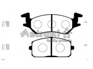 ASHUKI T112-01 stabdžių trinkelių rinkinys, diskinis stabdys 
 Techninės priežiūros dalys -> Papildomas remontas
V9118A013, 0 986 460 985/BOSCH