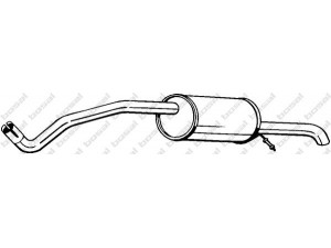 BOSAL 278-617 galinis duslintuvas 
 Išmetimo sistema -> Duslintuvas
6Q7253609E