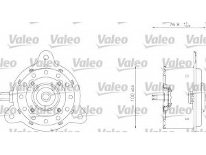 VALEO 698342 elektrovariklis, raditoriaus ventiliatorius 
 Aušinimo sistema -> Radiatoriaus ventiliatorius
95593547