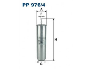 FILTRON PP976/4 kuro filtras 
 Techninės priežiūros dalys -> Papildomas remontas
13 32 8 572 522, 13328511053