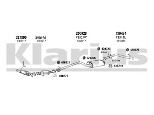 KLARIUS 361664E išmetimo sistema