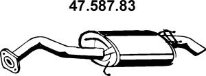 EBERSPÄCHER 47.587.83 galinis duslintuvas 
 Išmetimo sistema -> Duslintuvas
17430-11201