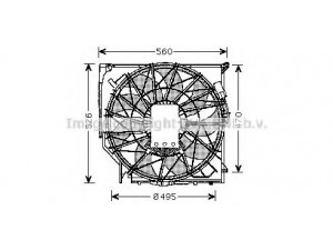 AVA QUALITY COOLING BW7521 ventiliatorius, radiatoriaus 
 Aušinimo sistema -> Oro aušinimas
17113400022, 17113405079, 17113415181
