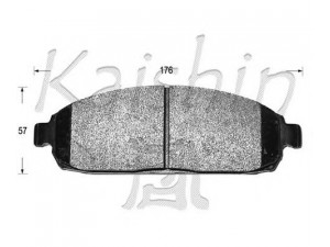 KAISHIN D10120 stabdžių trinkelių rinkinys, diskinis stabdys 
 Techninės priežiūros dalys -> Papildomas remontas
105080868AC