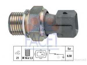 FACET 7.0116 alyvos slėgio jungiklis 
 Variklis -> Variklio elektra
1131 82, 96 026 617, 9618305780