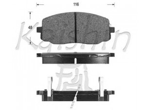 KAISHIN FK11154 stabdžių trinkelių rinkinys, diskinis stabdys 
 Techninės priežiūros dalys -> Papildomas remontas
5810107A00, 5810107A20, 581010A10