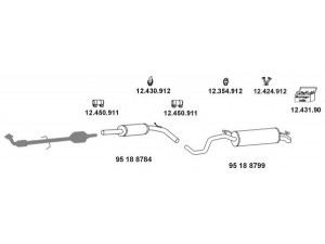 EBERSPÄCHER 12_1276_16 išmetimo sistema 
 Išmetimo sistema -> Išmetimo sistema, visa