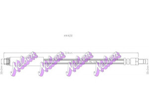 Brovex-Nelson H4420 stabdžių žarnelė 
 Stabdžių sistema -> Stabdžių žarnelės
7700811704, 7701204590