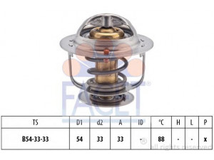 FACET 7.8414S termostatas, aušinimo skystis 
 Aušinimo sistema -> Termostatas/tarpiklis -> Thermostat
0K410-15171A, 0K410 15171, 0K410-15-171A