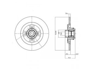 DELPHI BG9025RSC stabdžių diskas 
 Stabdžių sistema -> Diskinis stabdys -> Stabdžių diskas
7700 780 077, 7700 780 078, 7700 829 553
