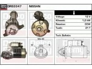 DELCO REMY DRS3347 starteris 
 Elektros įranga -> Starterio sistema -> Starteris
M3T26685, 23300-37A10