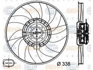 HELLA 8EW 351 044-361 ventiliatorius, radiatoriaus 
 Aušinimo sistema -> Oro aušinimas
8K0 959 455 F, 8K0 959 455 M, 8K0 959 455 F