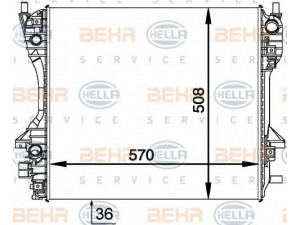 HELLA 8MK 376 764-421 radiatorius, variklio aušinimas 
 Aušinimo sistema -> Radiatorius/alyvos aušintuvas -> Radiatorius/dalys
C2C3 2997, XR84 7785, XR85 6379