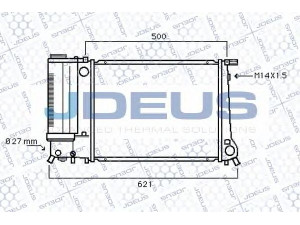 JDEUS 005M57 radiatorius, variklio aušinimas 
 Aušinimo sistema -> Radiatorius/alyvos aušintuvas -> Radiatorius/dalys
17111712971, 17111712996, 17111719314