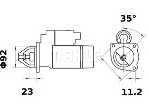 MAHLE ORIGINAL MS 129 starteris 
 Elektros įranga -> Starterio sistema -> Starteris
1 027 928, 5 026 497, 6 160 440