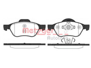 METZGER 0962.10 stabdžių trinkelių rinkinys, diskinis stabdys 
 Techninės priežiūros dalys -> Papildomas remontas
4106 012 37R, 7701 209 100, 7701 209 670