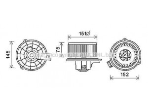AVA QUALITY COOLING KA8235 elektrovariklis, vidinis pūtiklis 
 Šildymas / vėdinimas -> Orpūtė/dalys
971131G900