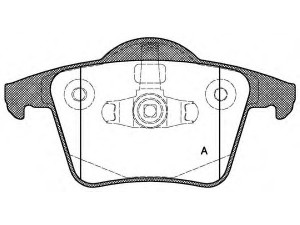 OPEN PARTS BPA1044.00 stabdžių trinkelių rinkinys, diskinis stabdys 
 Techninės priežiūros dalys -> Papildomas remontas
274330, 274512, 274528, 30793093