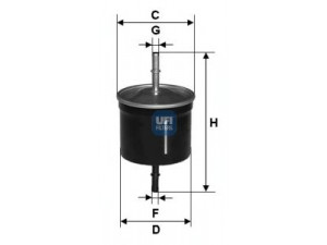 UFI 31.811.00 kuro filtras 
 Techninės priežiūros dalys -> Papildomas remontas
30620512