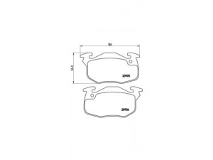 BREMBO P 61 097 stabdžių trinkelių rinkinys, diskinis stabdys 
 Techninės priežiūros dalys -> Papildomas remontas
425137, 425147, 425483, 425498