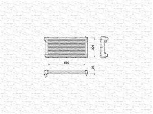 MAGNETI MARELLI 350213168000 radiatorius, variklio aušinimas 
 Aušinimo sistema -> Radiatorius/alyvos aušintuvas -> Radiatorius/dalys
46524619, 46546944, 46776301, 46778157