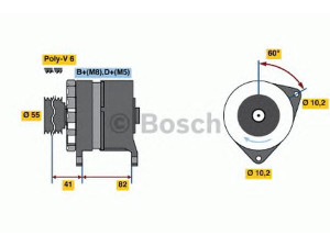 BOSCH 0 120 468 134 kintamosios srovės generatorius 
 Elektros įranga -> Kint. sr. generatorius/dalys -> Kintamosios srovės generatorius
1009579, V95VB 10300 AA