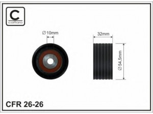 CAFFARO 26-26 kreipiantysis skriemulys, paskirstymo diržas 
 Diržinė pavara -> Paskirstymo diržas/komplektas -> Laisvasis/kreipiamasis skriemulys
13070-00Q0L, 13070-00QAA, 11 93 162 59R