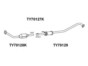 VENEPORTE TY70127K katalizatoriaus keitiklis
174100G040