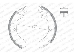 WEEN 152-2257 stabdžių trinkelių komplektas 
 Techninės priežiūros dalys -> Papildomas remontas
4406006F25, 44060Q0101, 44060Q0125