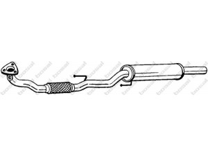 BOSAL 280-413 priekinis duslintuvas 
 Išmetimo sistema -> Duslintuvas
5Z0 253 059 H