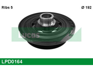 LUCAS ENGINE DRIVE LPD0164 skriemulys, alkūninis velenas 
 Diržinė pavara -> Dirželio skriemulys
