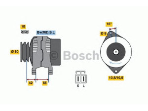 BOSCH 0 986 045 541 kintamosios srovės generatorius 
 Elektros įranga -> Kint. sr. generatorius/dalys -> Kintamosios srovės generatorius
1449569, 3601014, 4344538, 6M34 10300 AB