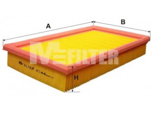 MFILTER K 144 oro filtras 
 Techninės priežiūros dalys -> Techninės priežiūros intervalai
5010 906, A 830 X 9601 CA, 834 277