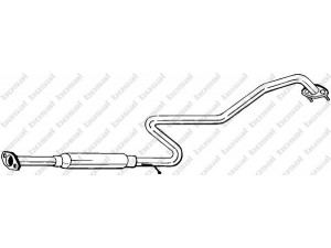 BOSAL 286-125 vidurinis duslintuvas 
 Išmetimo sistema -> Duslintuvas
20300-3J300, 20300-3J300KE